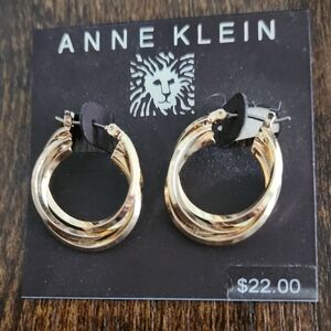 Anne Klein Twisted Gold Earrings